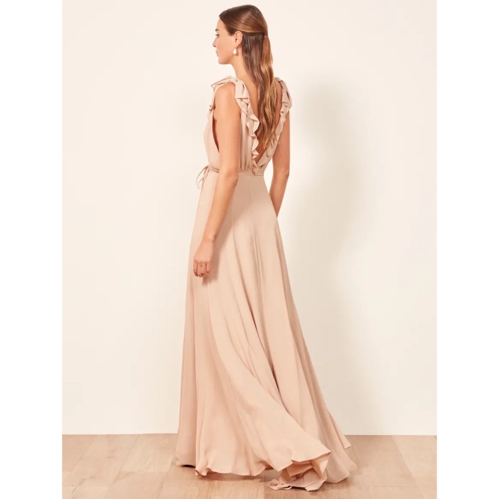 Reformation Champagne Peppermint Dress - Picture 2 of 4